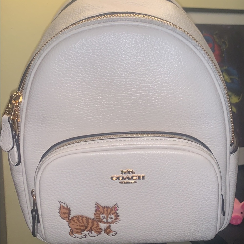 COACH Mini dancing cat backpack/ purse
